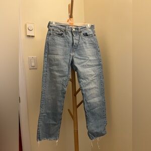 Levi’s Ribcage Light Blue Denim Jeans